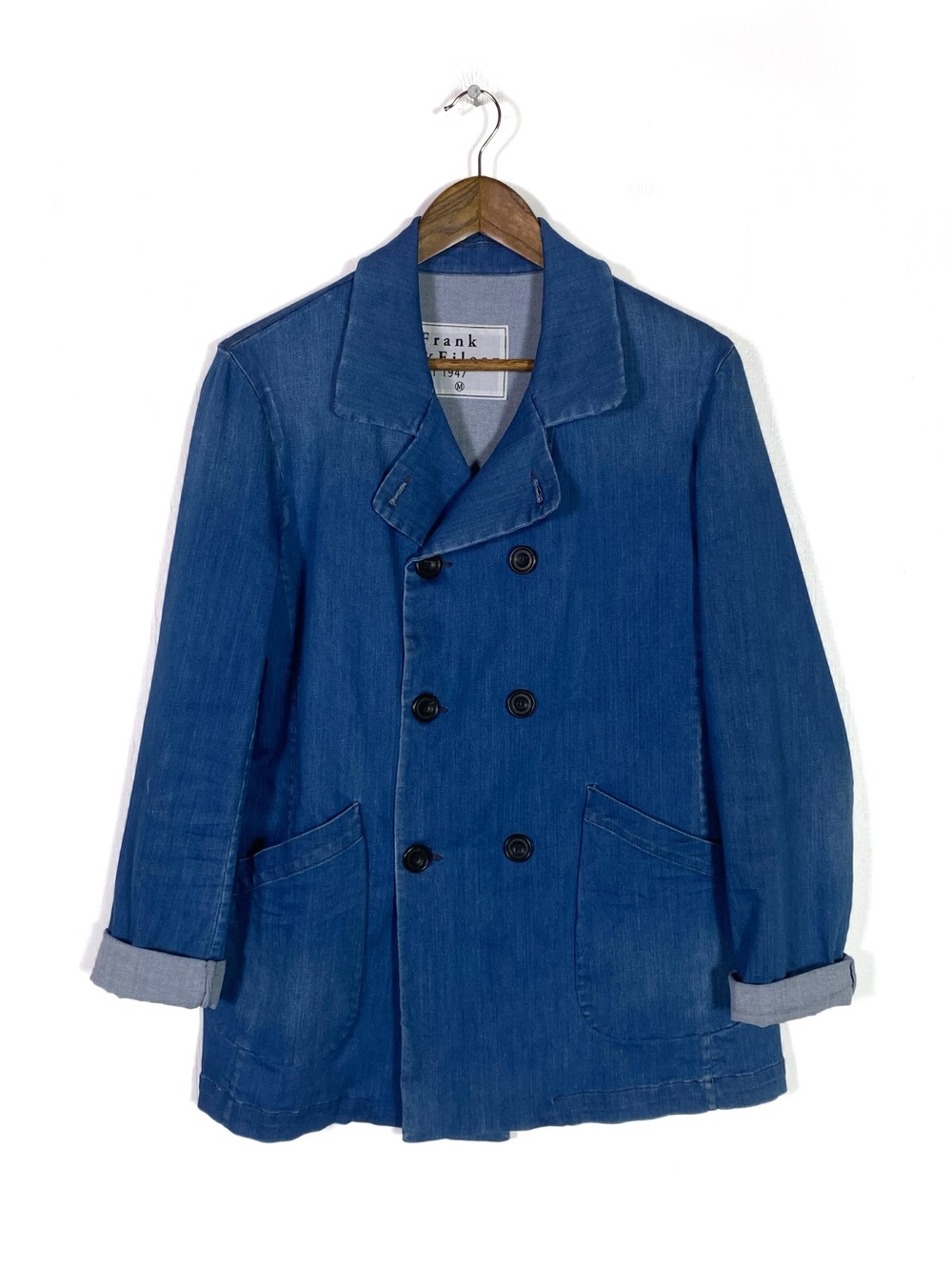 Frank & Eileen Belfast Denim Peacoat Jacket - Picture 3 of 7